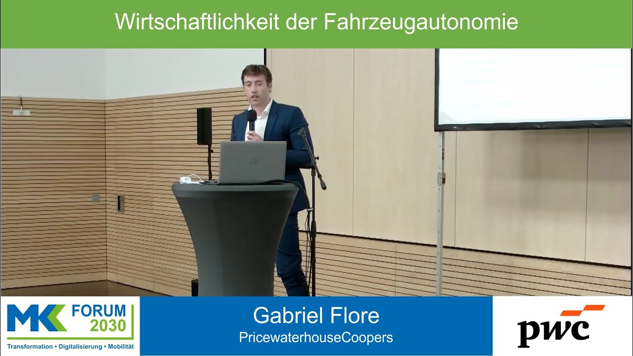 Autonomes Fahren im ÖPNV | Gabriel Flore (PwC) | MKK FORUM 2030