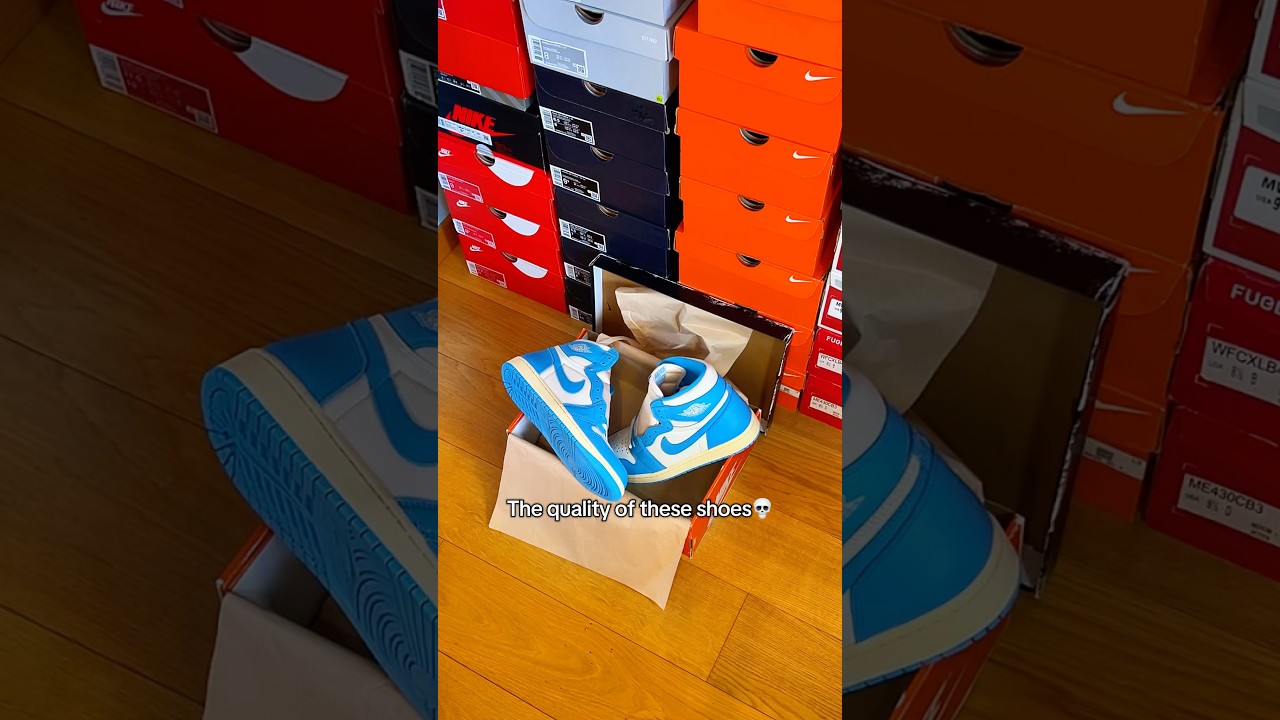 Have you seen their quality? Nike Air Jordan 1 Retro High OG “UNC Reimagined”🌀 