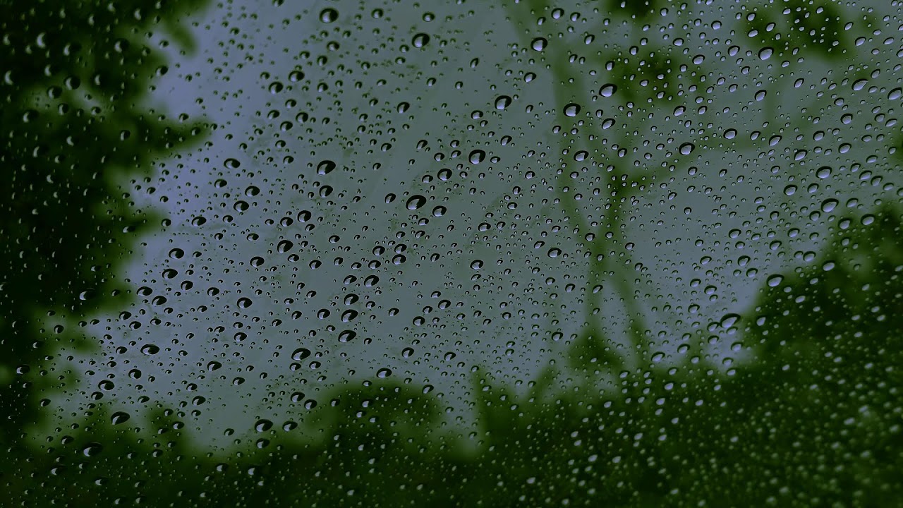 Healing of Stress to Instantly Fall Asleep in Under 5Minutes - Rain Sound On Window with Dark Screen