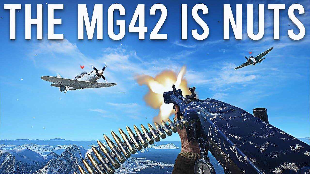 MG42 в этой игре Battlefield — страшное и ужасающее оружие...
