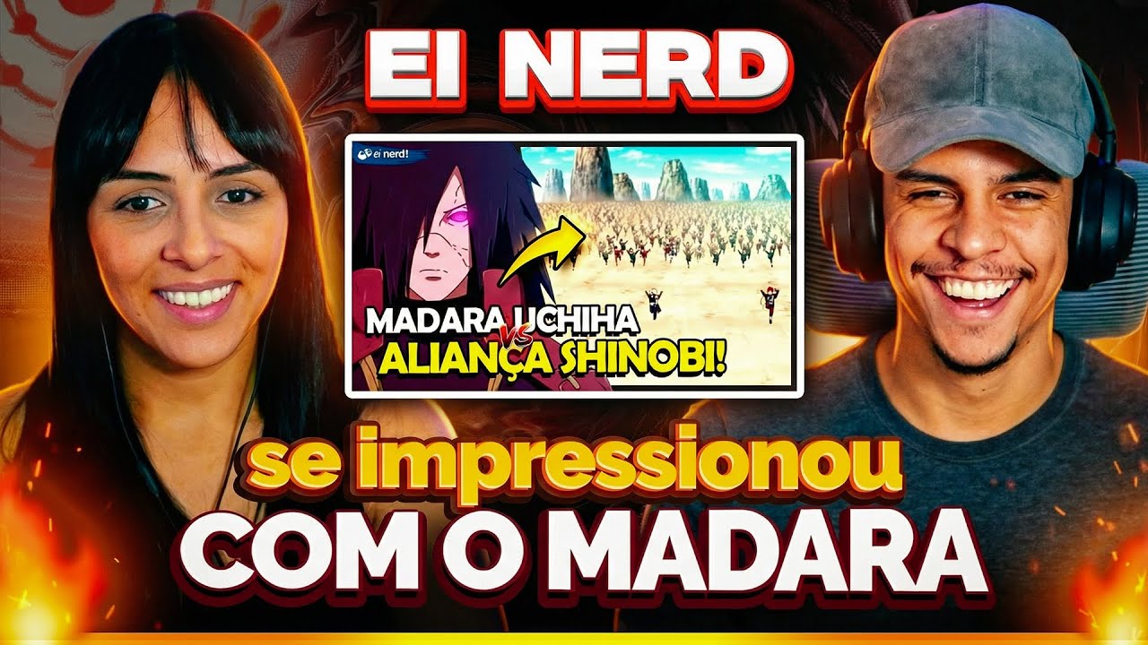 (Ela NUNCA viu NARUTO! 😱) EI NERD: MADARA vs ALIANÇA SHINOBI | [Casal Jounin React] 🔥