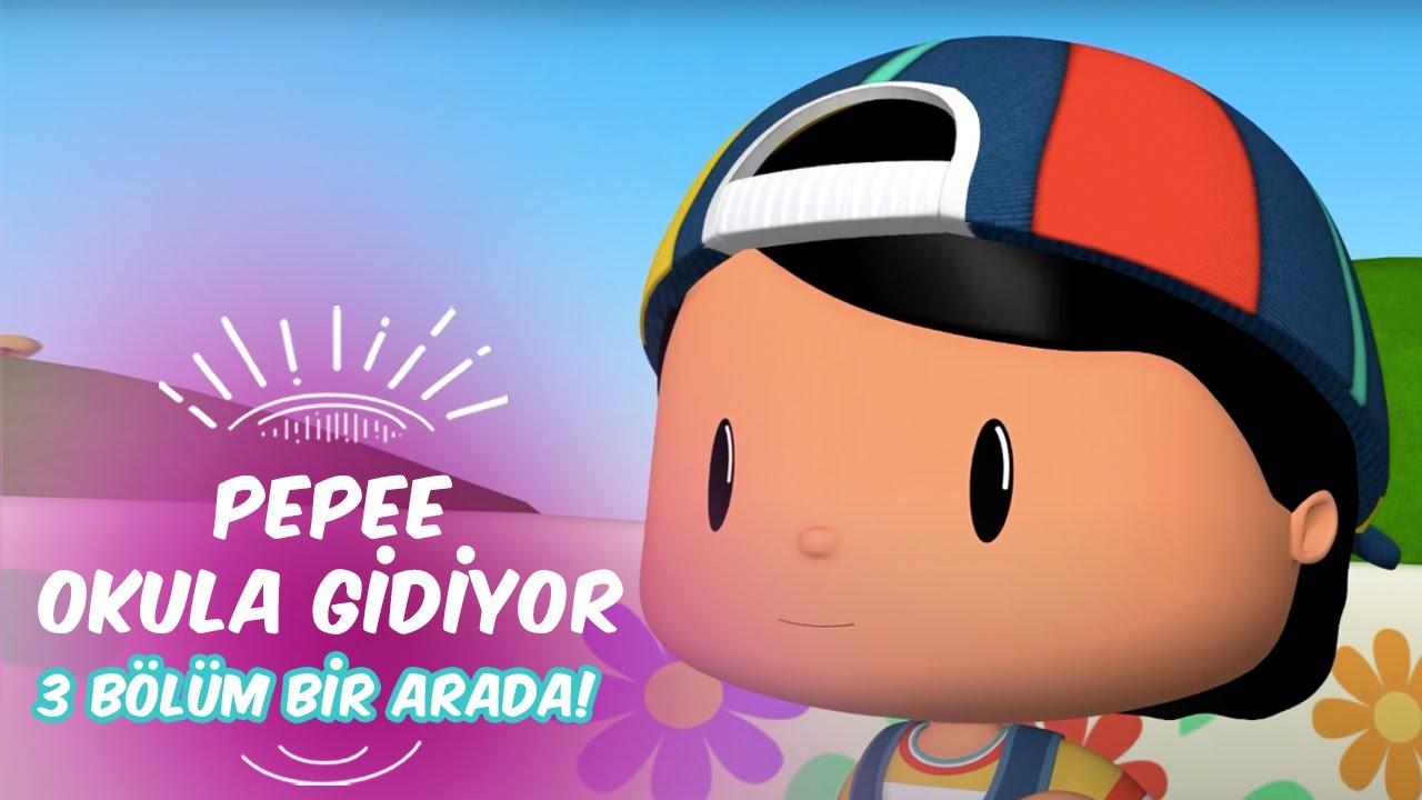 Pepee Okula Gidiyor ✏️📖  Pepee Leliko ve Pisi İle 3 B&ouml;l&uuml;m Bir Arada | D&uuml;şyeri