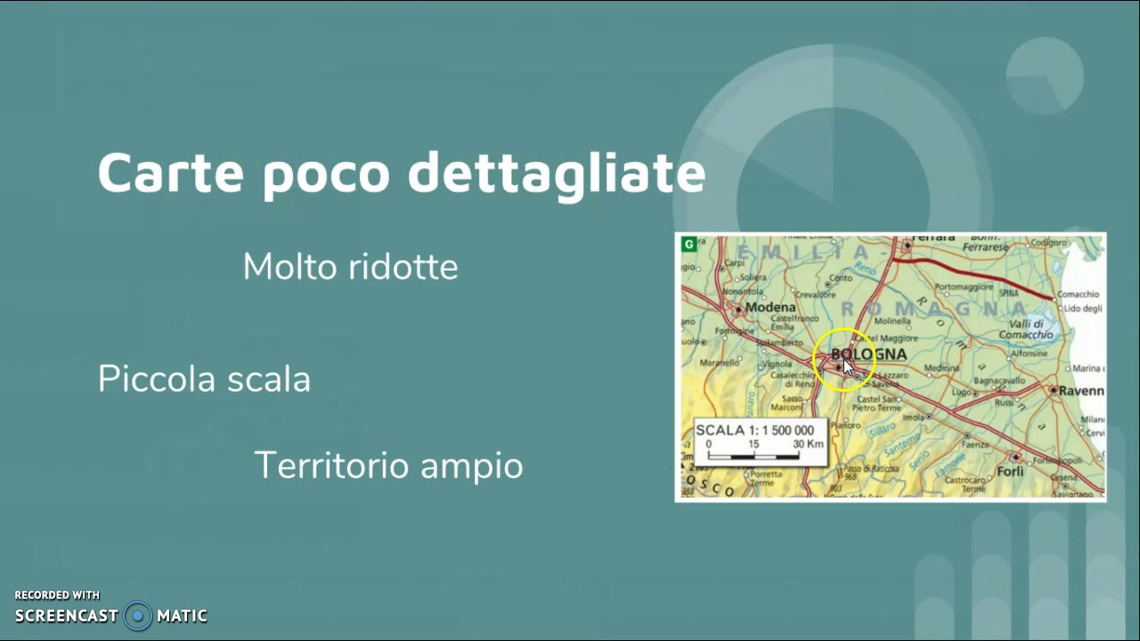 Geografia: classificazione delle carte in base alla scala
