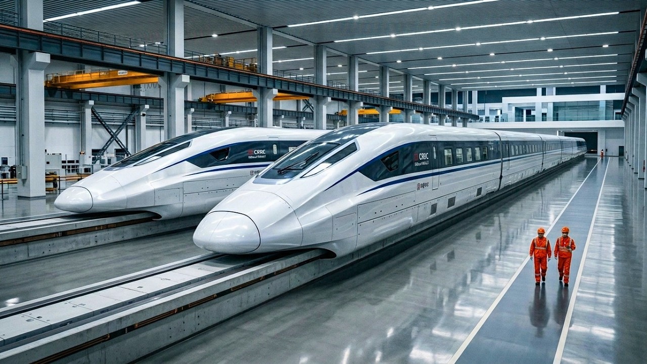 Inside China's High-Tech Factory: Building the 600km/h Maglev Train ( Full Process)