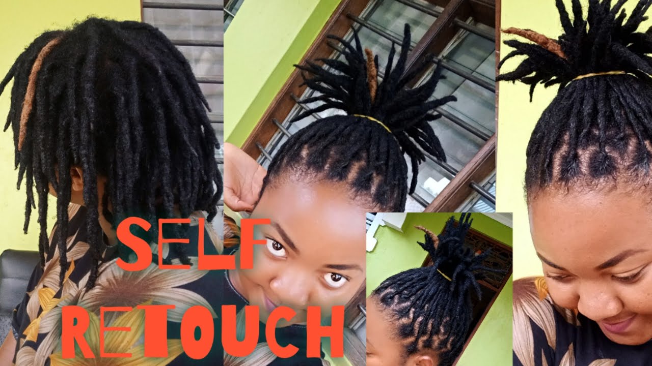 How I Self Retwist / Retouch Dreadlocks At Home || Medium locs || Easy Tutorial || DIY
