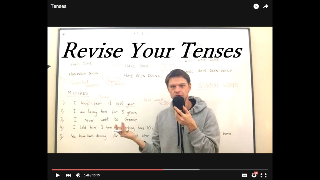 Revise all tenses. Lesson 2