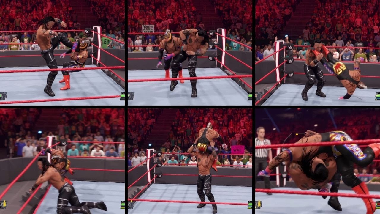 WWE 2K22 : DAMIAN PRIEST VS REY MYSTERIO FULL MATCH - DEMO MODE