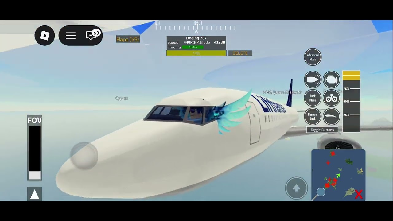 Flying from greater Rockford to Perth airport in a b737 #roblox #ptfs 