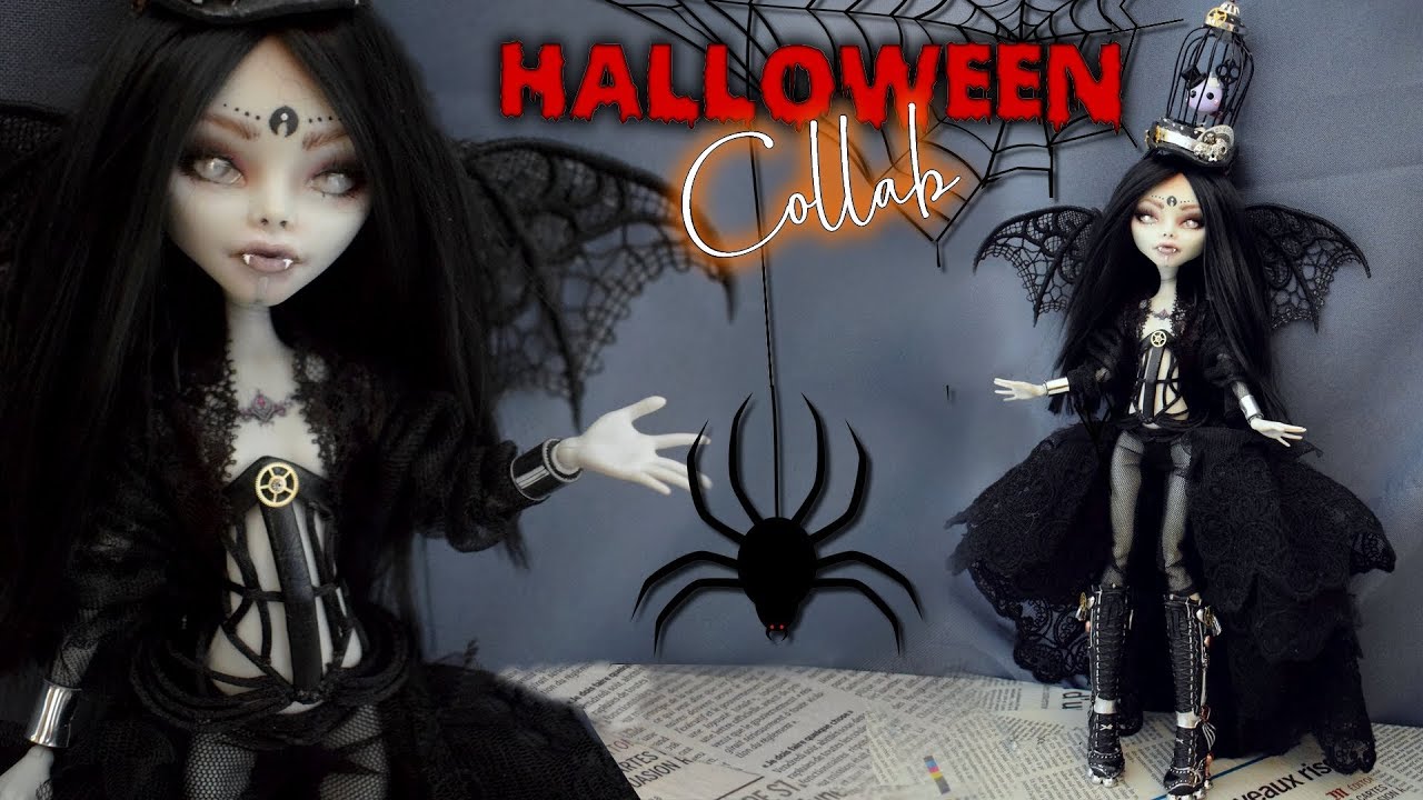 Halloween Collaboration - Steampunk Vampire - Monster high repaint (English sub available)