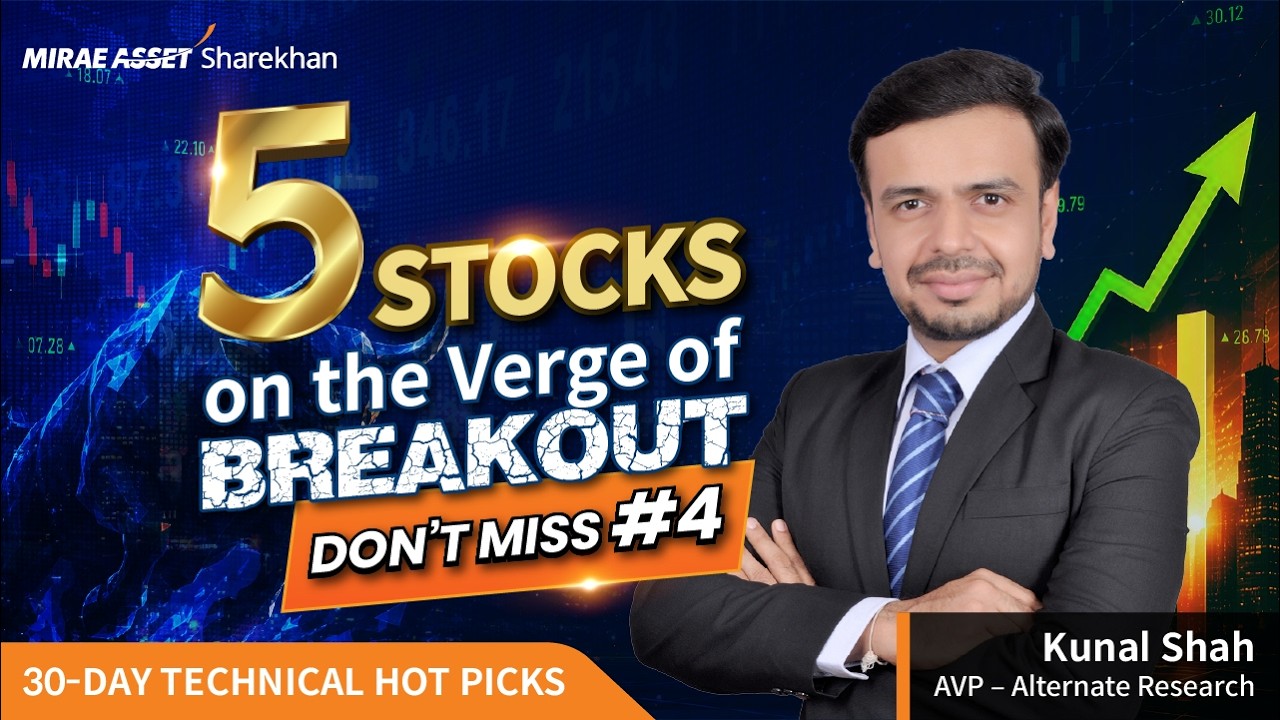 Breakout Alert: 5 Indian Stocks Setting Up for a Move | Technical Picks for the Next 3-4 Weeks
