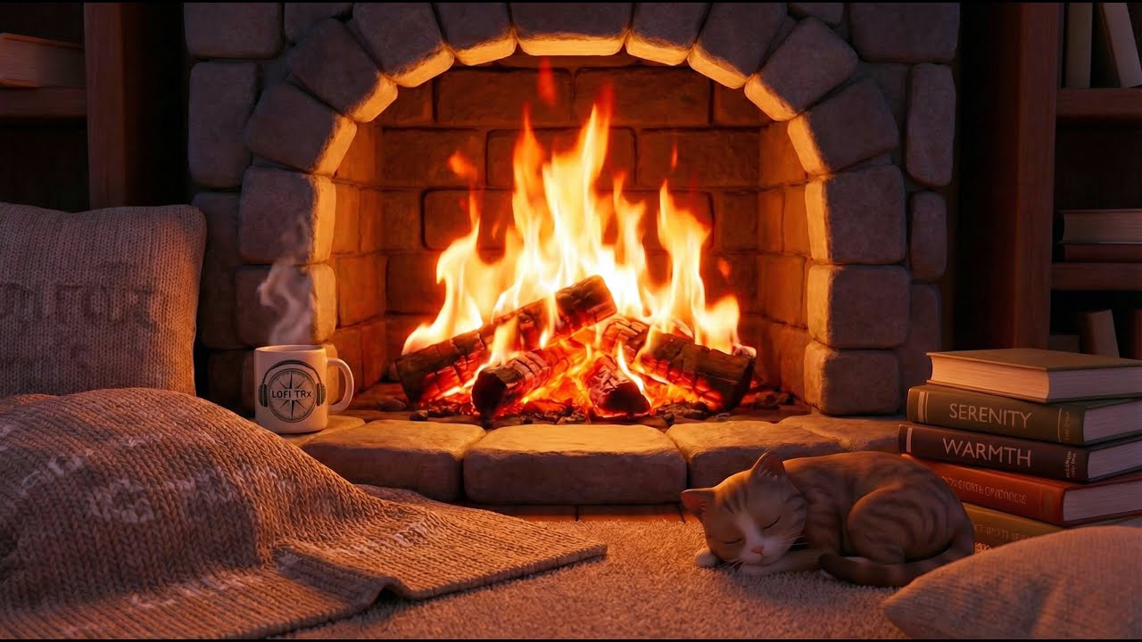 Şömine Başında | Ateşin Sıcaklığı | Fireplace Lo-Fi | Where Silence Listens to Music