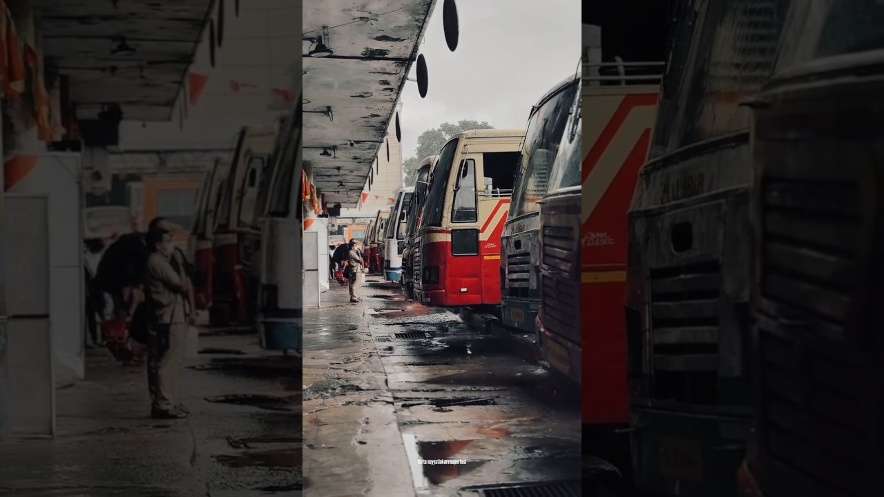 Ksrtc Bus Stand Thrissur 🥰 | Ksrtc Status | Ksrtc Ishttam | #ksrtc_ishttam #shorts