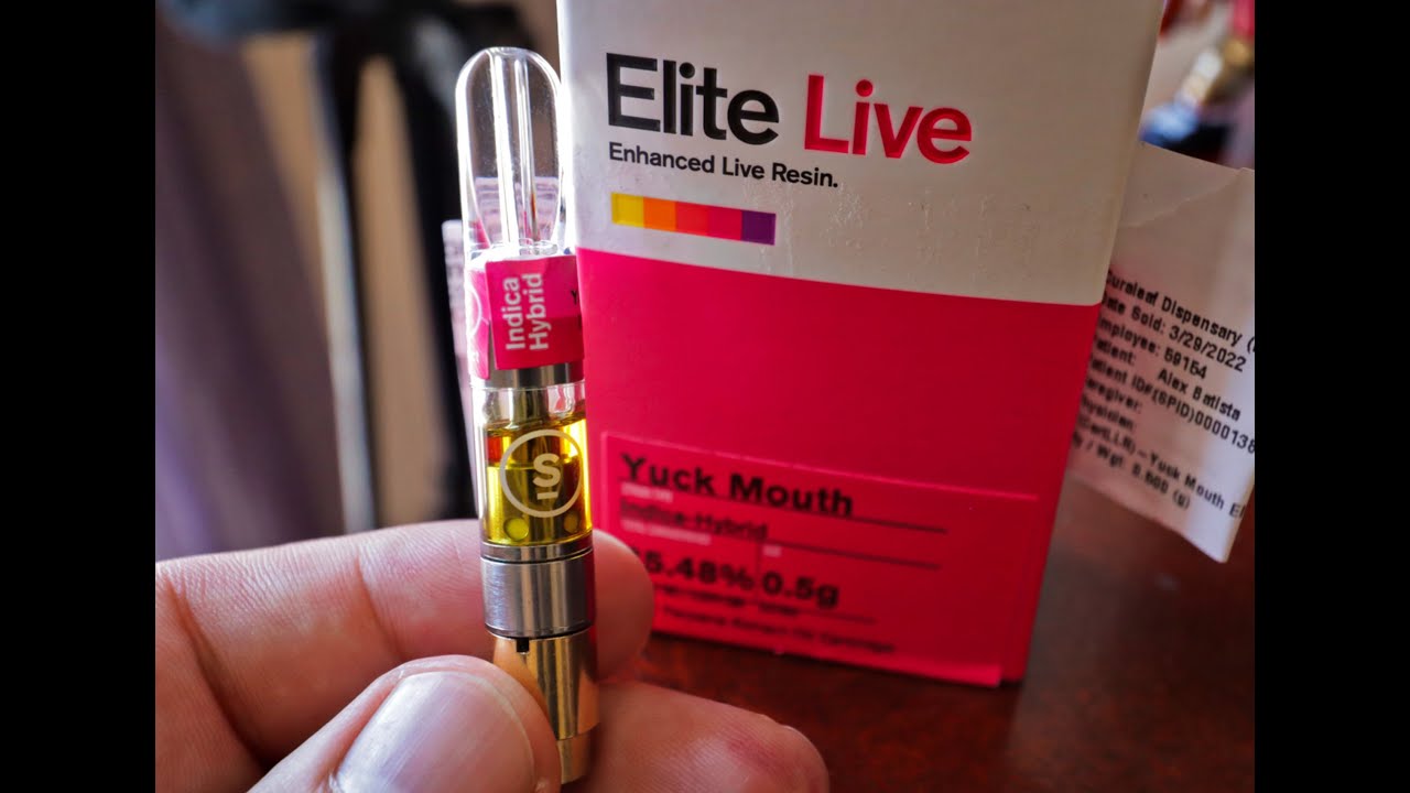 Select Elite LIVE ~ YUCK MOUTH - Enhanced live resin cartridge #Curaleaf