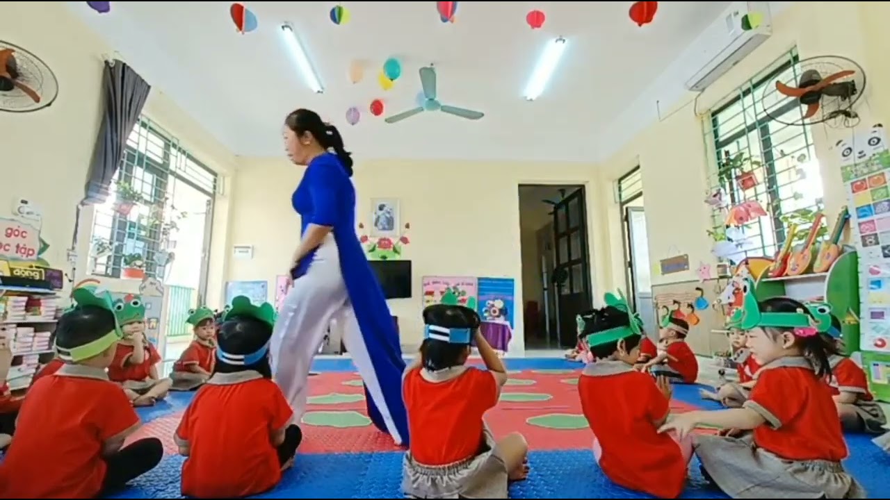 Giáo án nhận biết phía trên phía dưới của bản thân