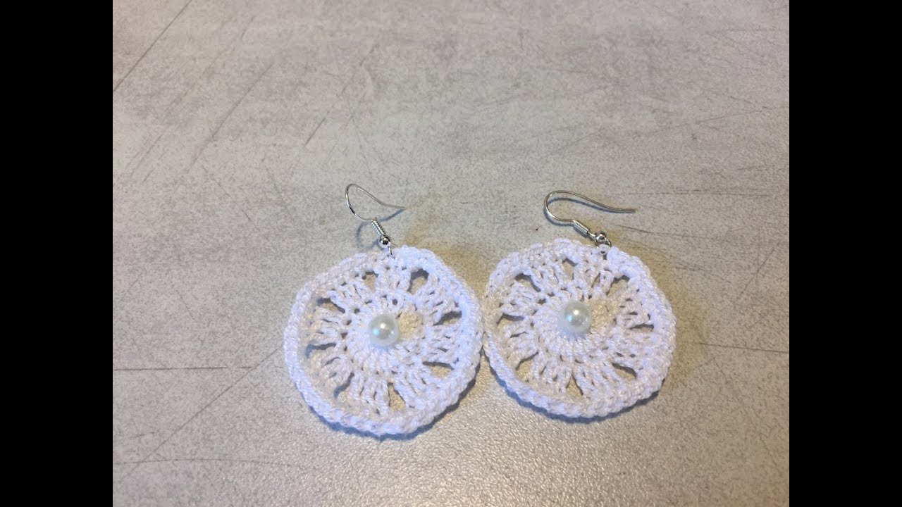Tuto boucles d'oreilles ronde au crochet