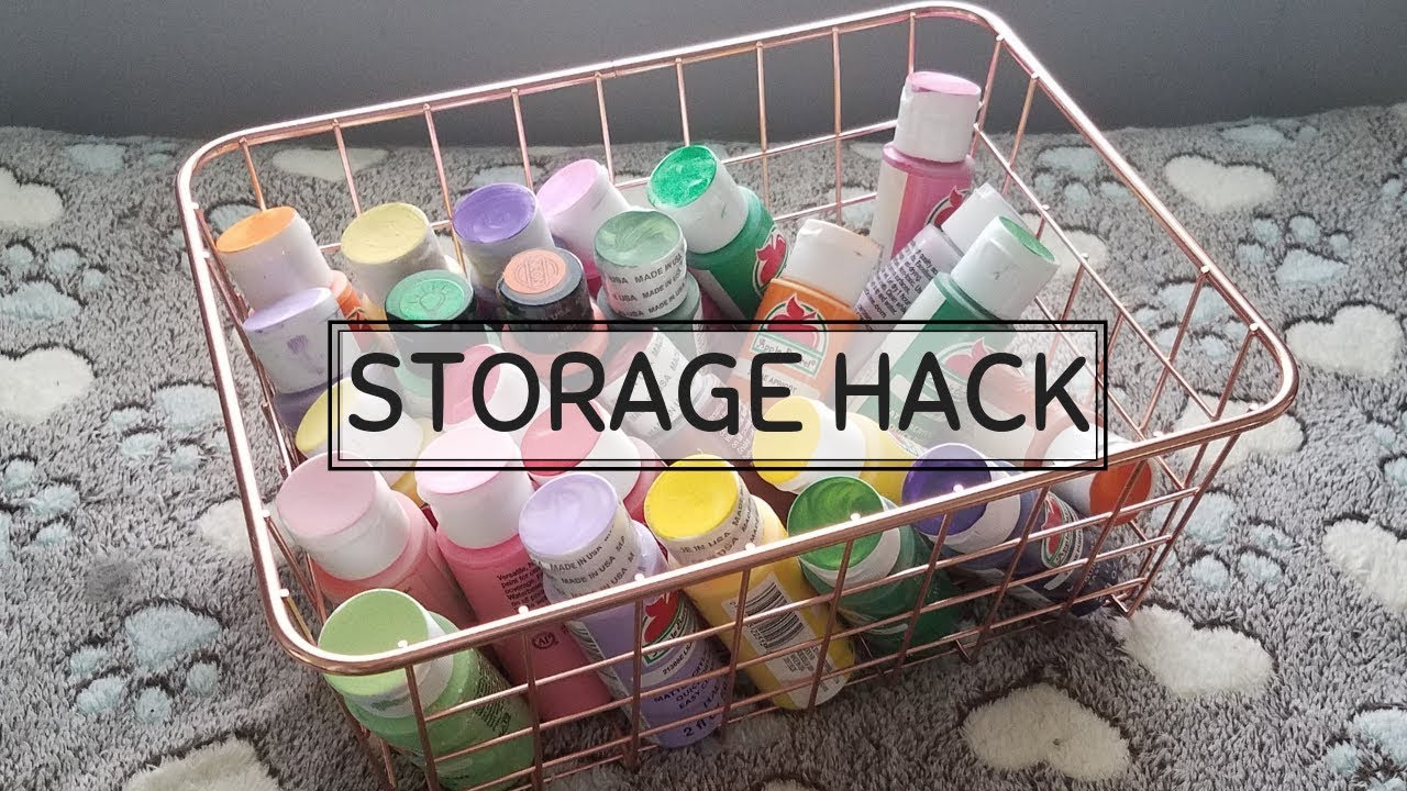 Paint Storage Hack for Art or Craft Supplies