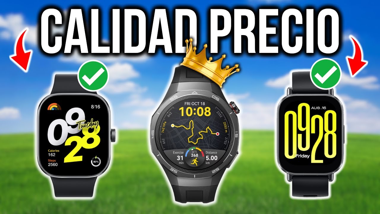 MEJORES SMARTWATCH CALIDAD PRECIO 2025 | TOP 7 RELOJES INTELIGENTES CALIDAD PRECIO