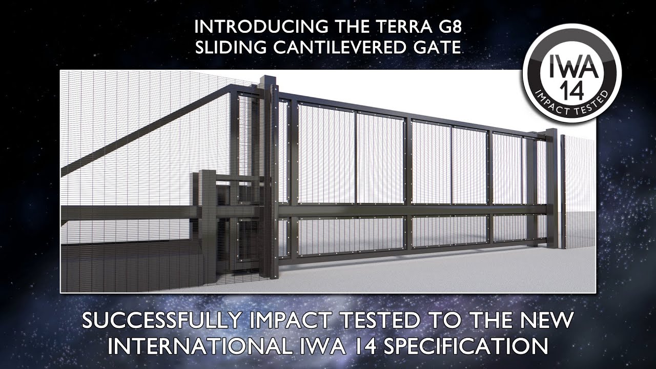 Frontier Pitts Terra G8 Sliding Cantilevered Gate crash test