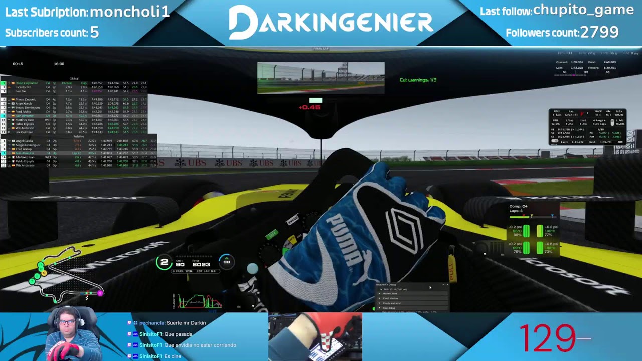 🏁Asseto - SimprojectX Split4  08/12 GP Korea Sprint - Team Renault 🥶🥶 !comandos