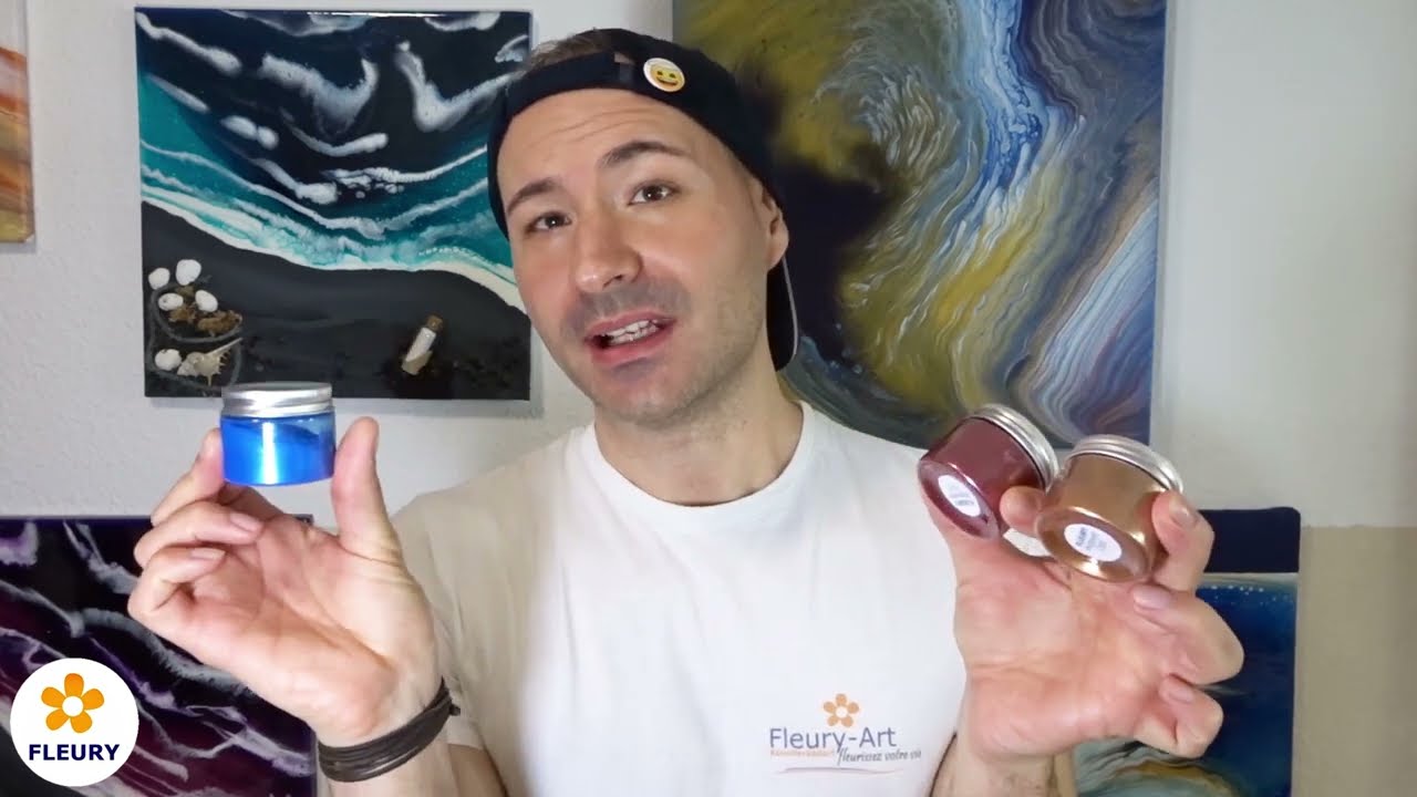 Acrylic Pour Acrylfarben mit Pigmenten anmischen | Acrylgiessen Tutorial (Deutsch)