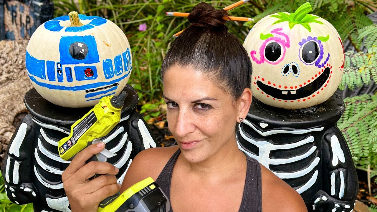 Family Halloween Craft: Painting White Pumpkins | Fun DIY Project