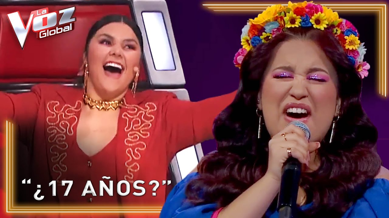 MEXICANA de 17 años hizo GIRAR las 4 sillas en La Voz | EL PASO #92