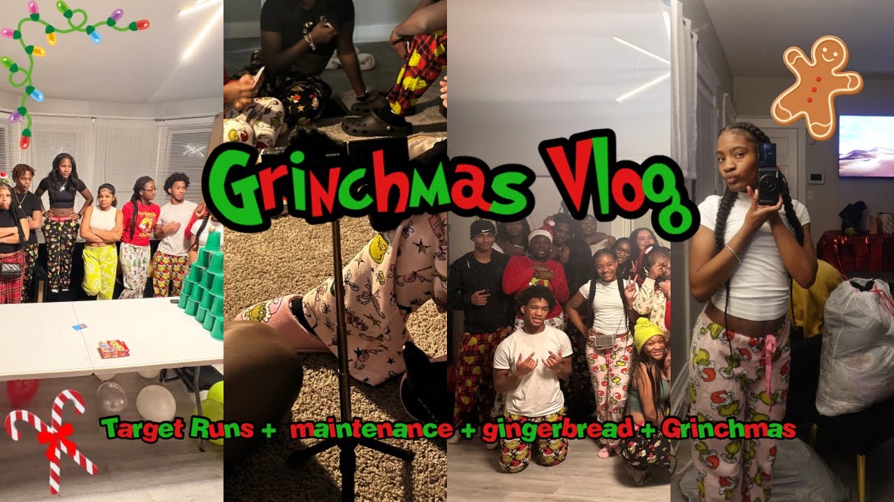 Grinchmas vlog 🎄💚 | Target Runs +  maintenance + gingerbread + Grinchmas 