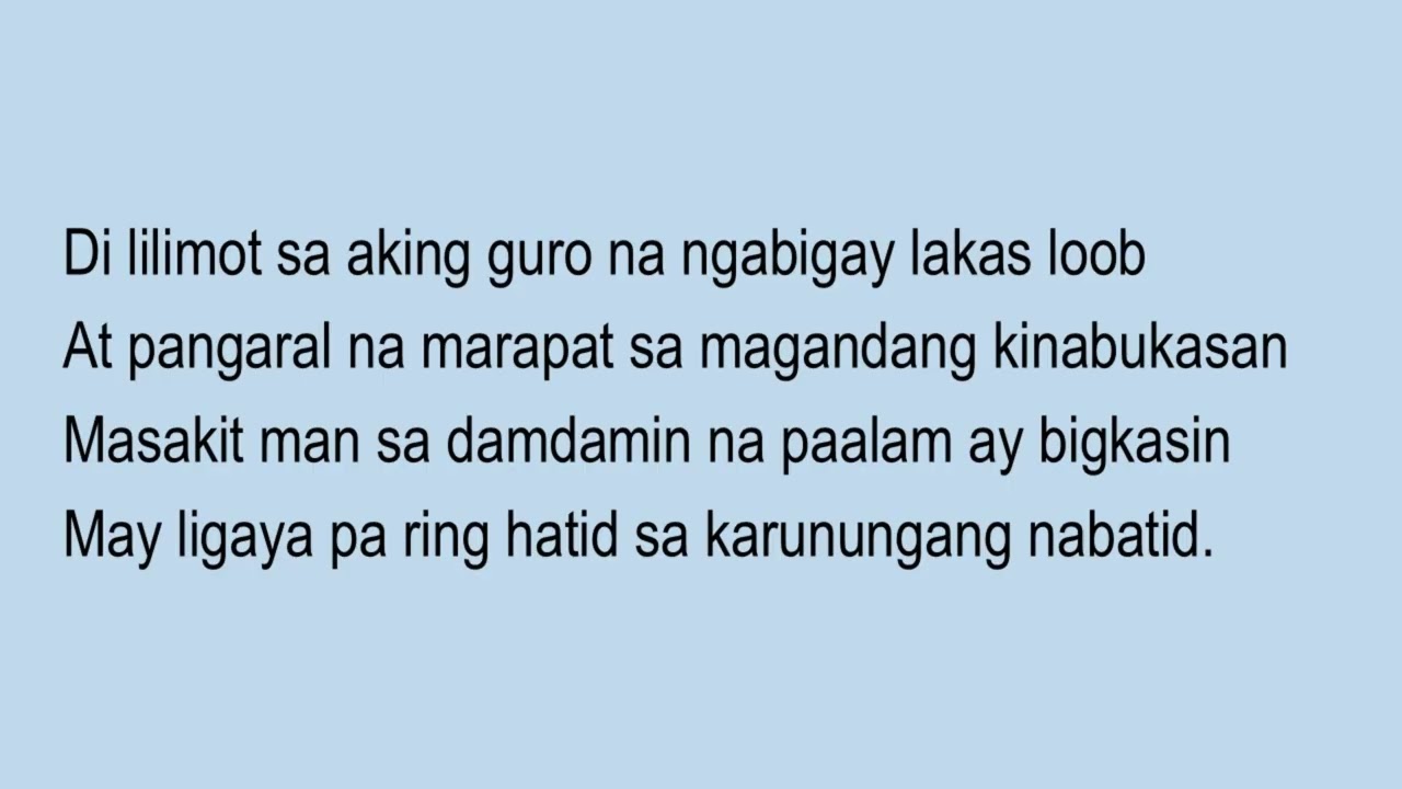 Paalam ina namin paaralan minus one