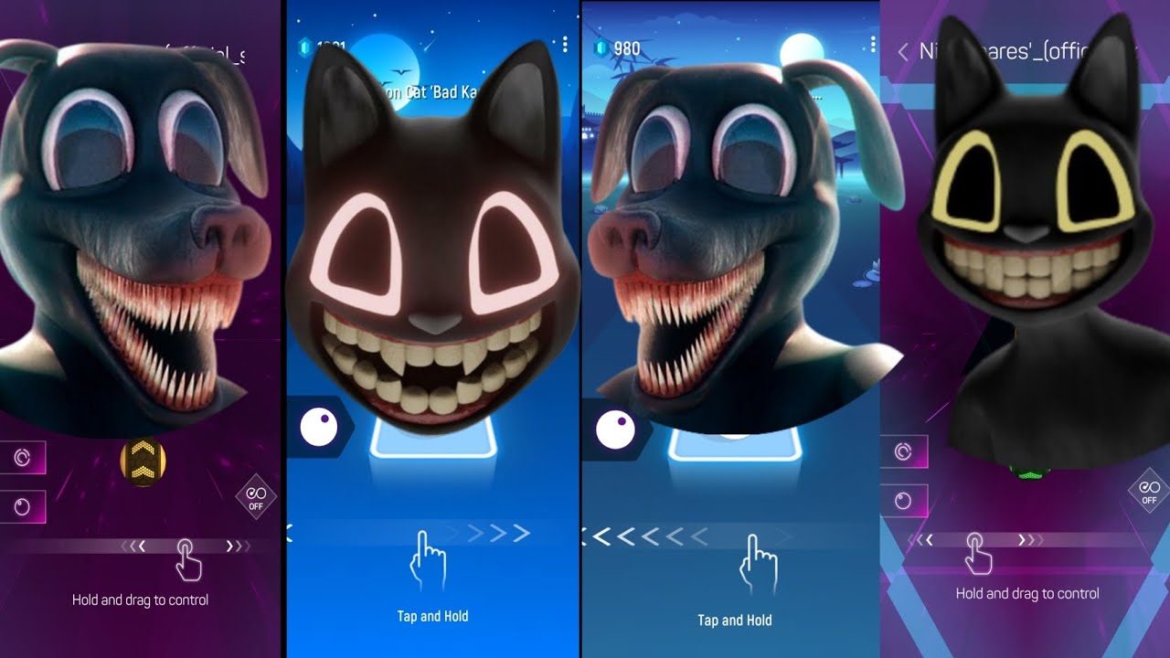 Cartoon Dog vs Cartoon Cat vs Cartoon Dog vs Cartoon Cat - EDM Rush - Tiles Hop - Smash Color