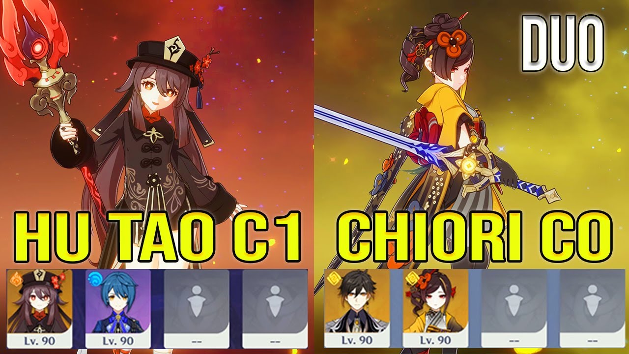Duo Hu Tao C1 & Chiori C0 Spiral Abyss 5.0 Floor 12 Genshin Impact