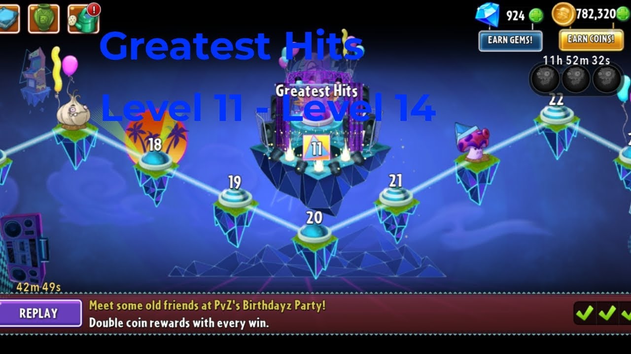 Plants Vs Zombies 2 : Greatest Hits (Neon Mixtape Tour) - Level 11 to Level 14 | PVZ2 2025