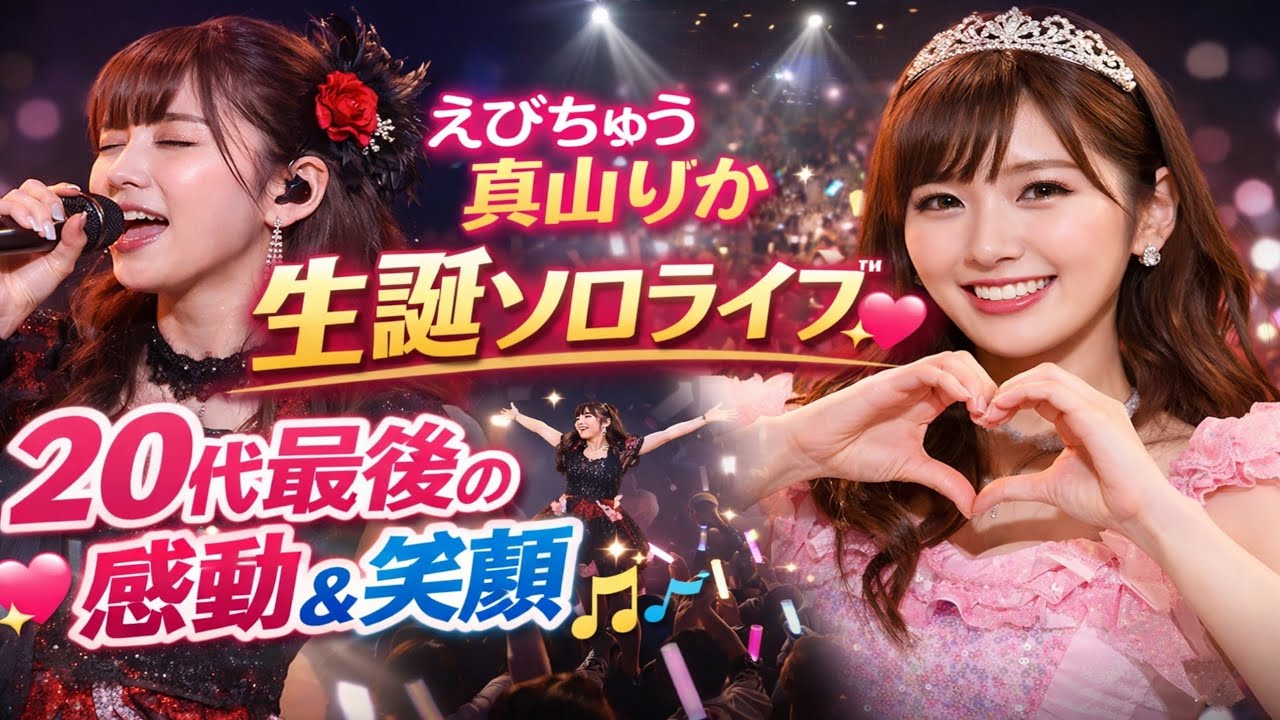 🎤✨えびちゅう真山りか生誕ソロライブ💖20代最後の歌声で魅せた感動と笑顔🌟🎶