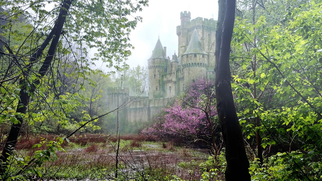 Enchanted Spring Castle 🌿🏰 Birdsong & Gentle Rain for Deep Relaxation | Nervous System Reset