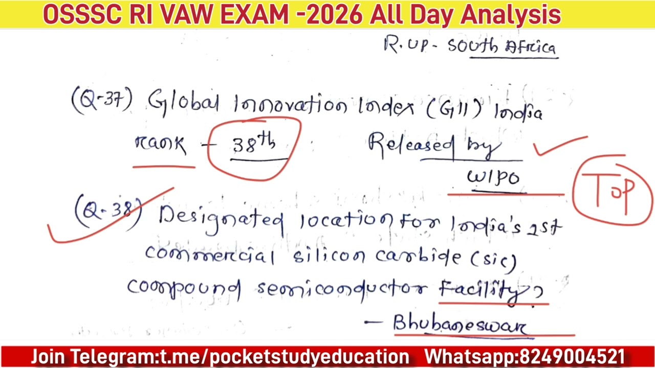 OSSSC RI VAW ВСЕ СМЕНЫ GK CA 2026 | 23 мая &ndash; 07 июня 2026 | Разбор вопросов на основе памяти Tcs🔥🔥