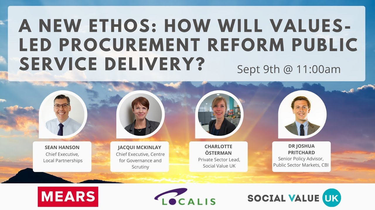 A new ethos: How will values-led procurement reform public service delivery?