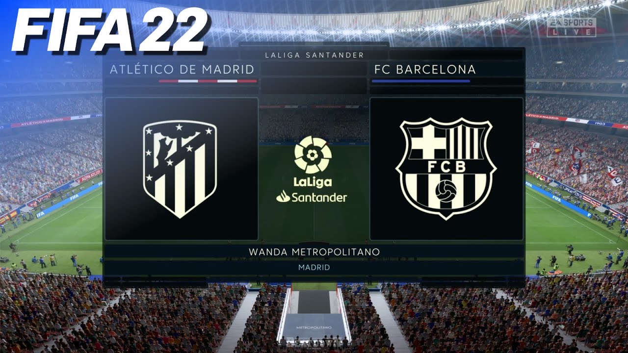 FIFA 22 - Atlético de Madrid vs. FC Barcelona @ Wanda Metropolitano | PS5