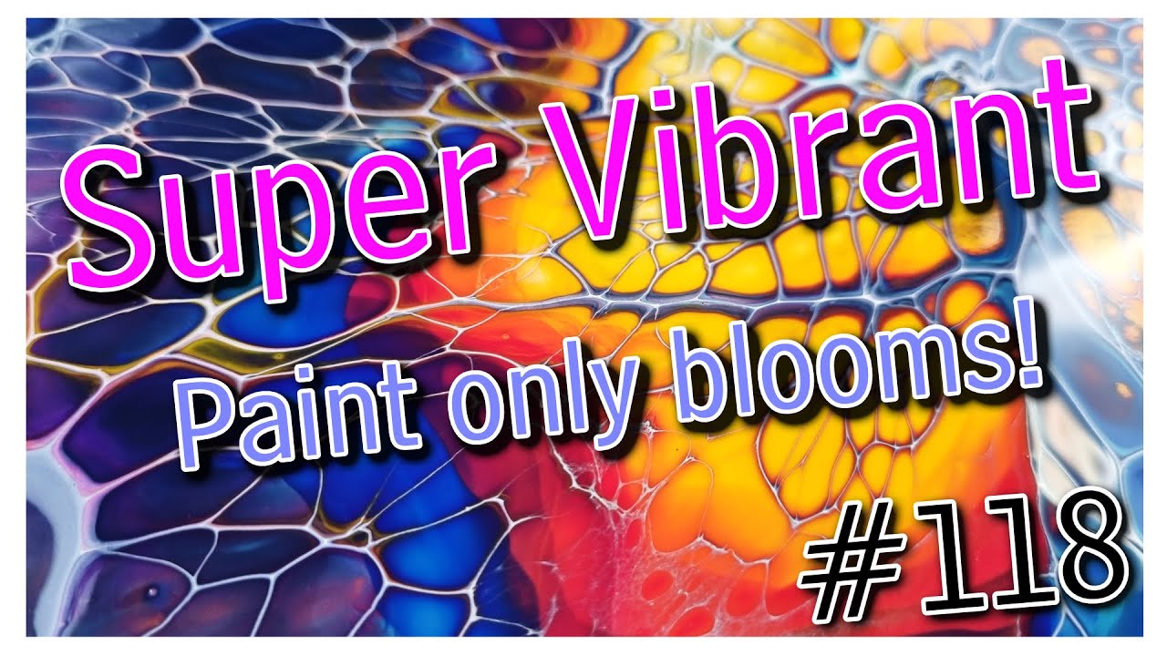 #118 Vibrant Rainbow Sheleeart Bloom Acrylic Pouring Fluid Art