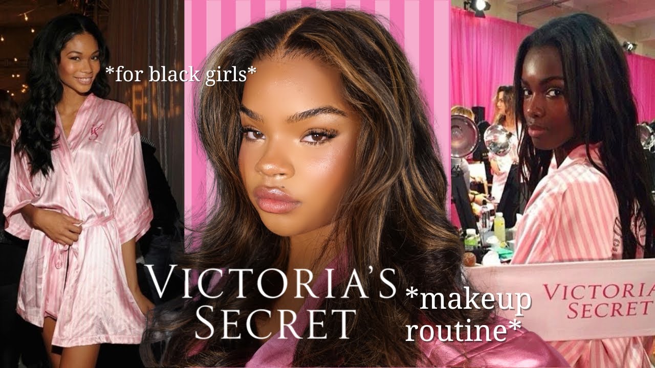 Процедура макияжа для темнокожих девушек VICTORIA SECRET ANGEL | Подробно 💕🪽
