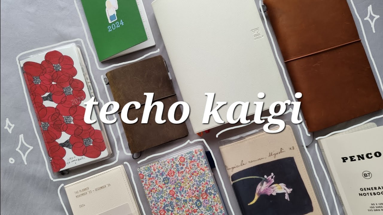 my techo kaigi 2023 2024 ✨️ journal & planner lineup with haul