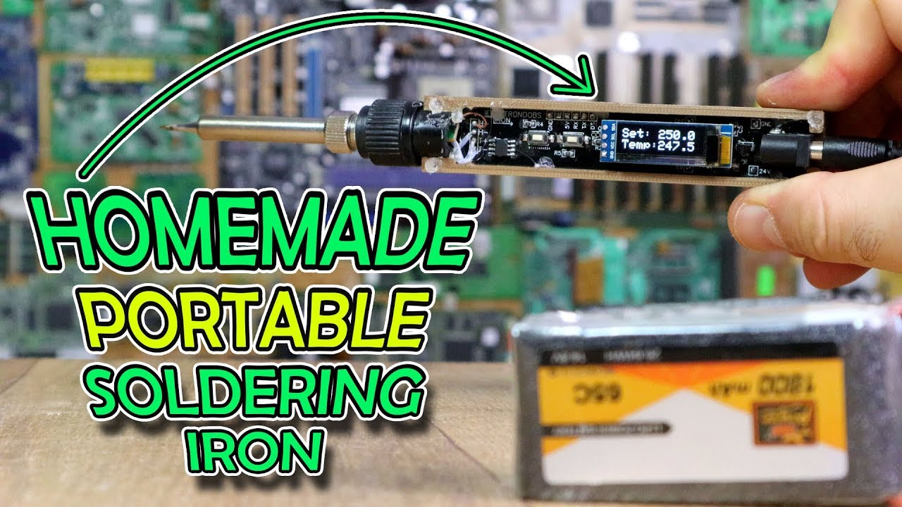 Homemade portable soldering iron | DIY lowcost