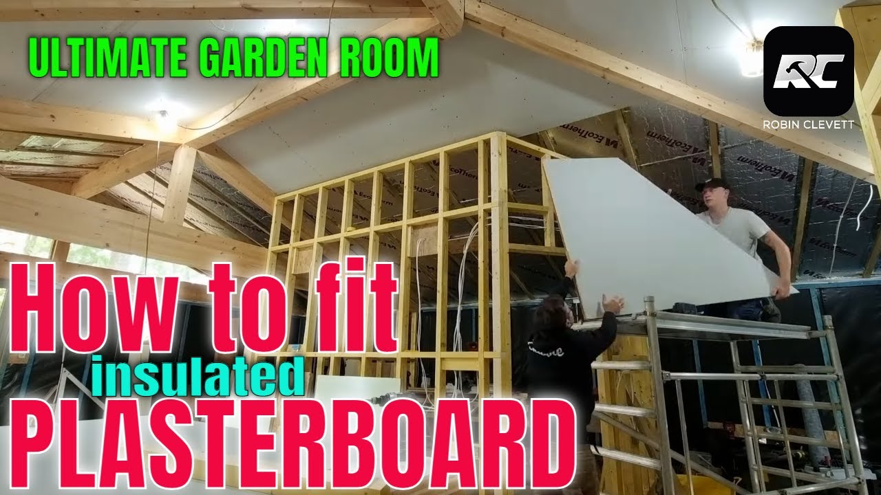 How to fit plasterboard with insulation. tips ands tricks