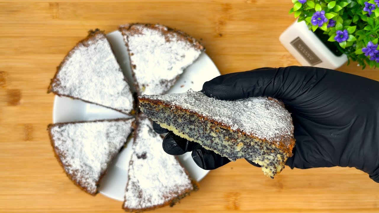 БЕЗ ПШЕНИЧНОЙ МУКИ! Этот простой рецепт сочного макового пирога удивил всех!