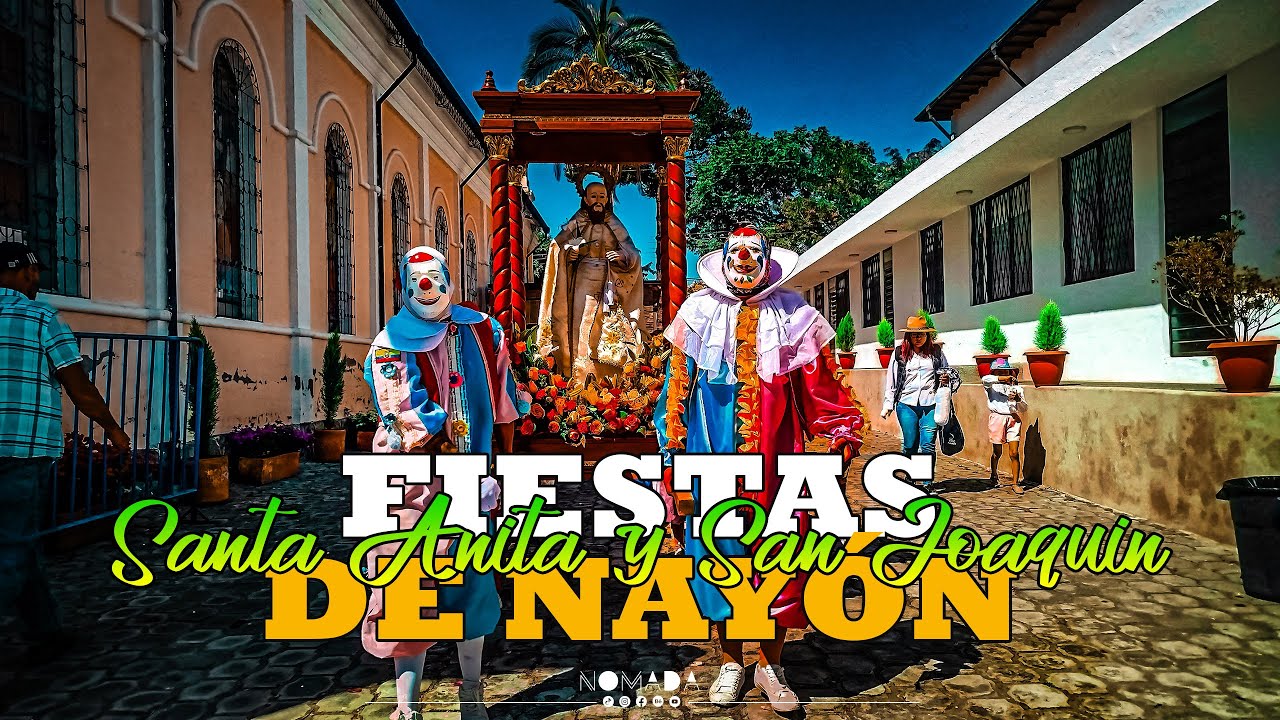 🎉 FIESTAS DE SANTA ANA NAYÓN 🟡🟢 PAYASOS, CAPARICHES, SOLDADOS DE BANDERAS, BANDA, BAILE #nayon
