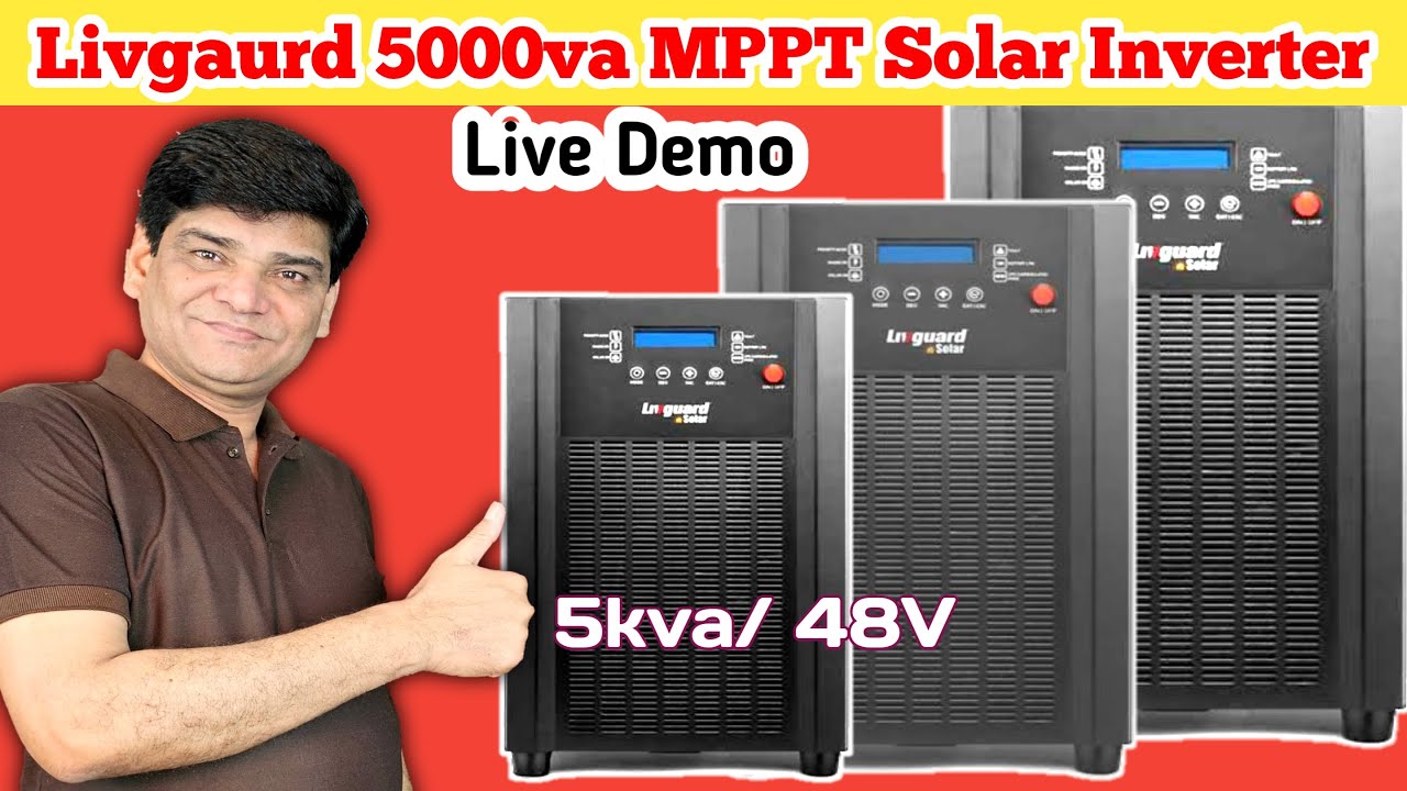 Livguard 5KVA MPPT Solar PCU | 5kva, 48V MPPT Solar Inverter | Solar inverter | Inverter Battery