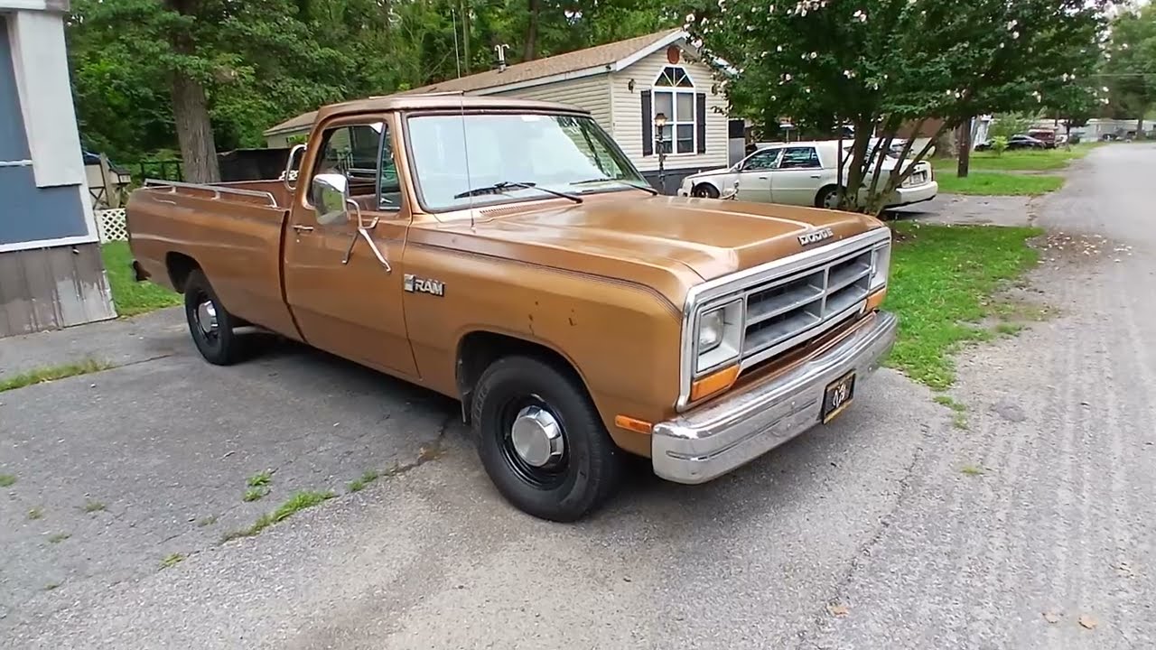 1986 dodge d150 custom walk around 