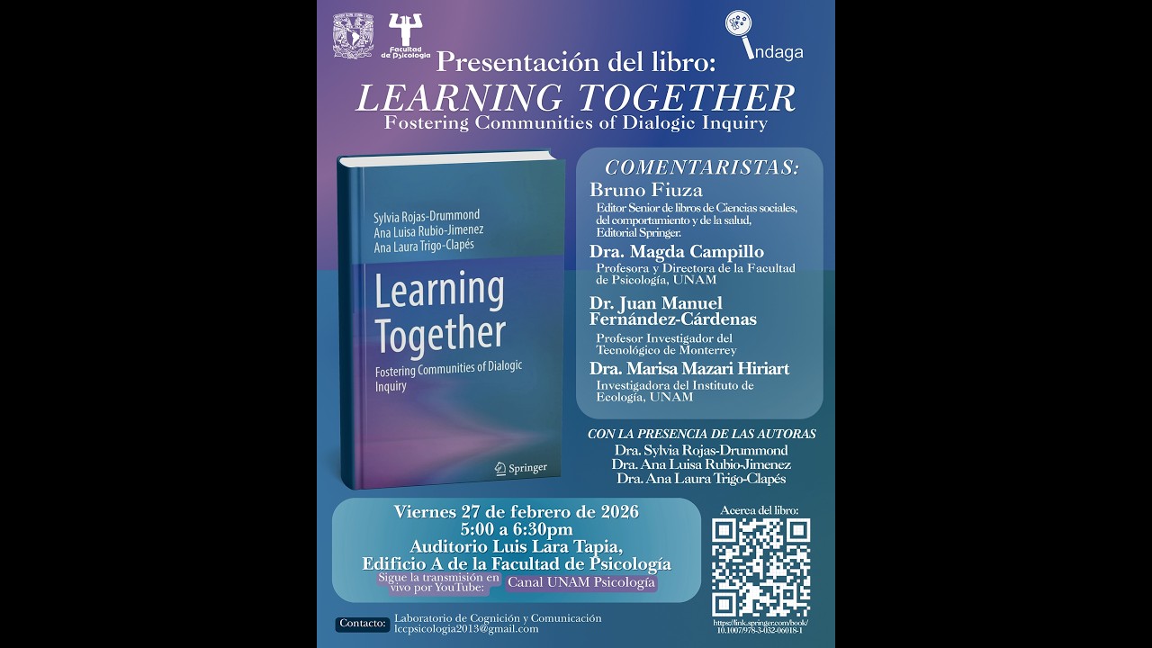 Presentación de Libro Learning Together Fostering Communities of Dialogic