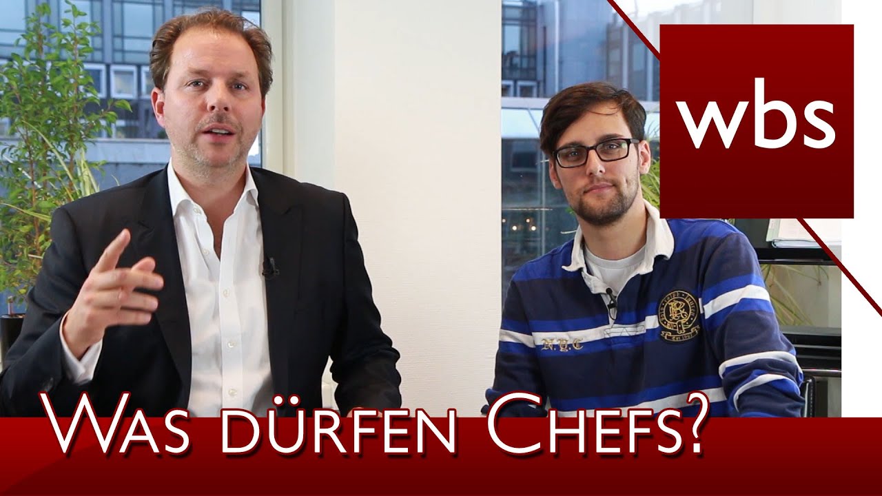 Was Chefs nicht dürfen | Kanzlei WBS mit dem Schlaumacher