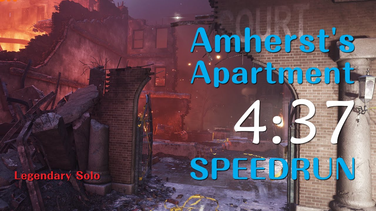 The Division - 4K Striker Amherst's Apartment Legendary Solo 04:37 [PC#1.8.3]