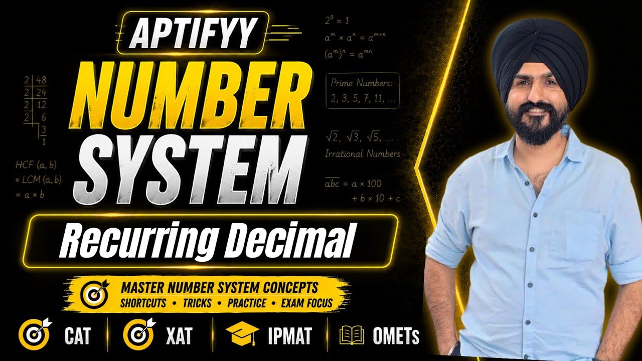 Numbers – Part 3 | Recurring Decimals to p/q (Concept + Shortcut) | CAT & IPMAT Quant