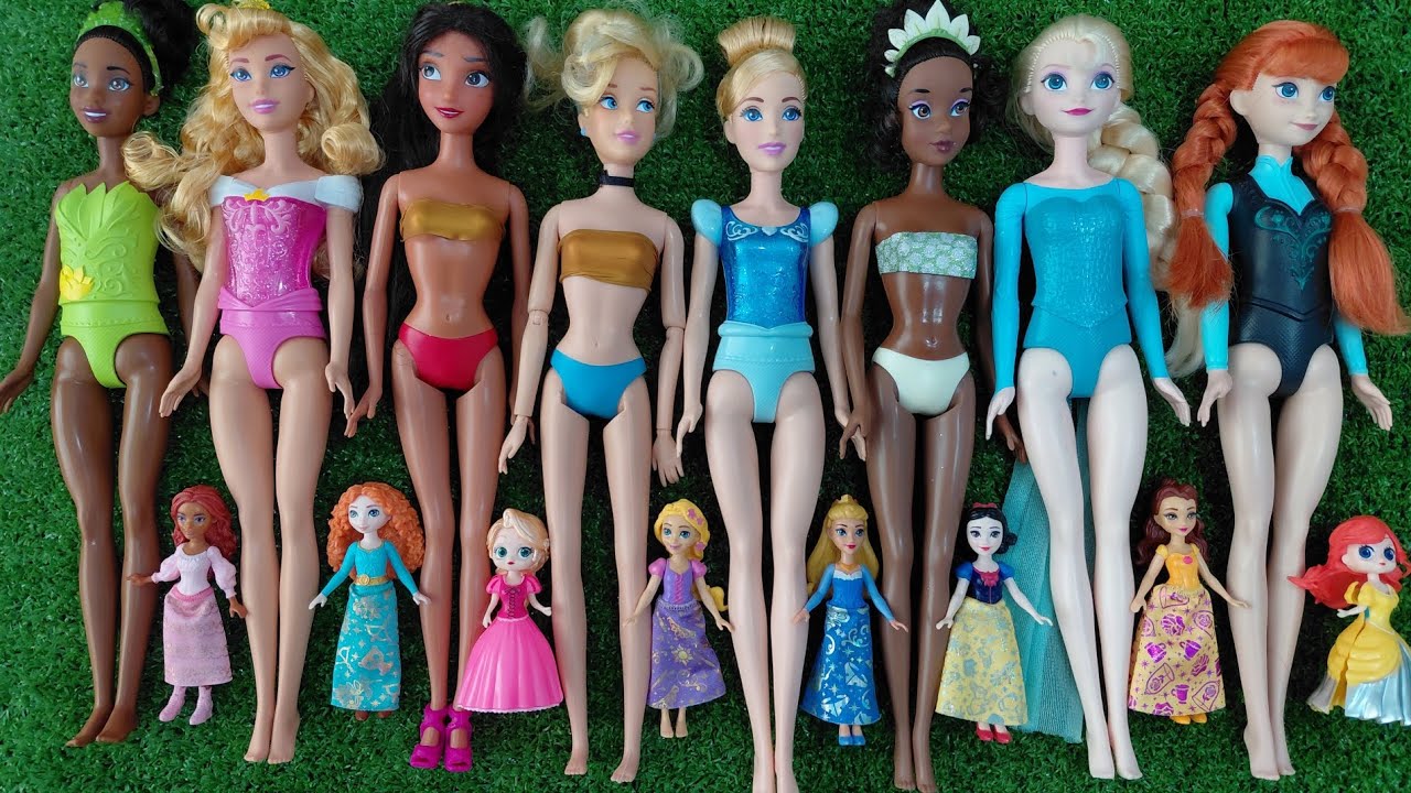 Disney Princess Doll Makeover ~ DIY Miniature Ideas for Barbie - Wig, Dress, Faceup, andMore! DIY